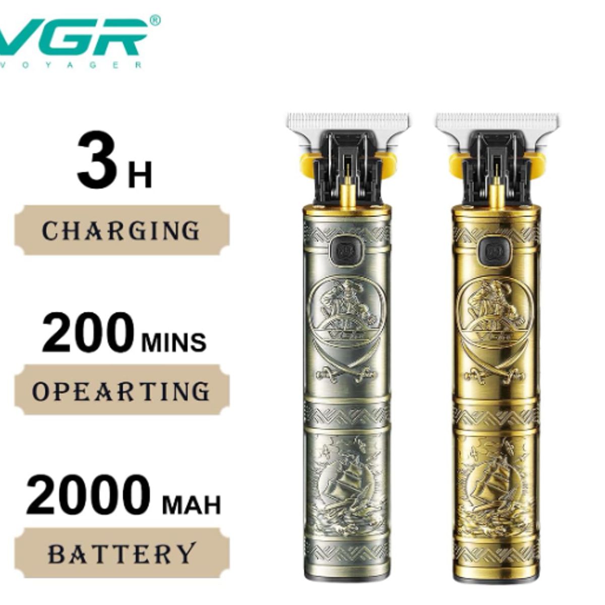 VGR - VGR 096 Máquina Afeitadora VGR-096 Cortadora Cabello Inalámbrica Profesional