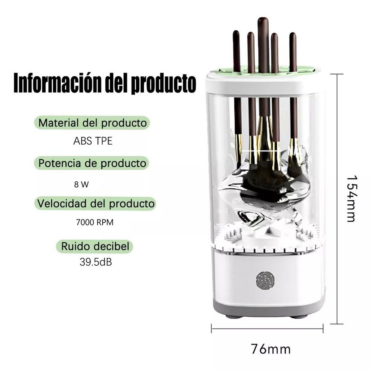 DAYOSHOP - Limpiador Eléctrico Automático De Brochas De Maquillaje