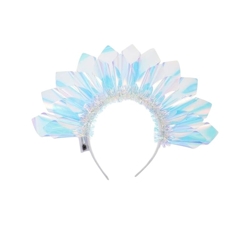 GENERICO - Diadema Tornasol Iridiscente Con Luz Led Reina Princesa