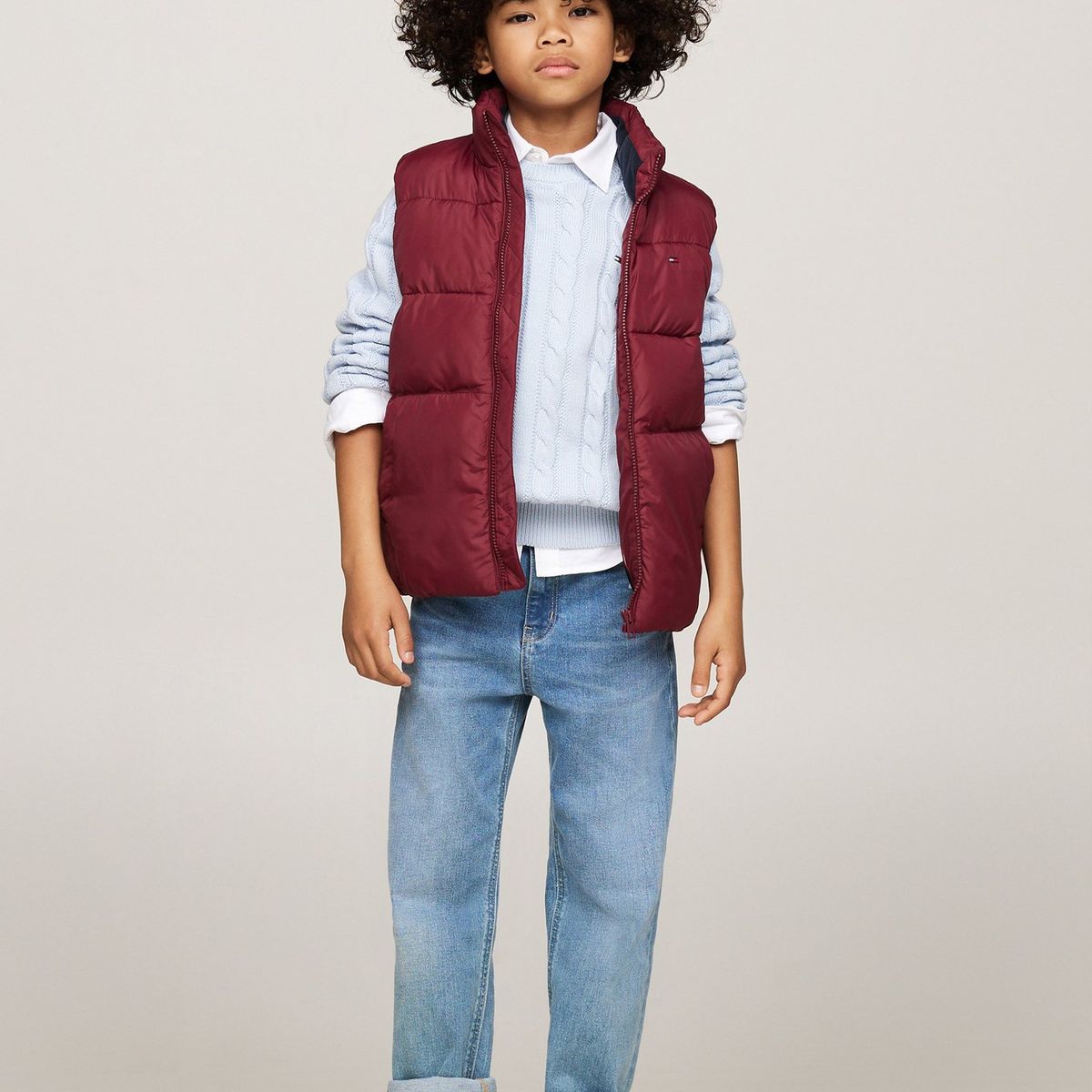 TOMMY HILFIGER - Chaleco Rojo Niño Rojo Essential Acolchado Tommy Hilfiger