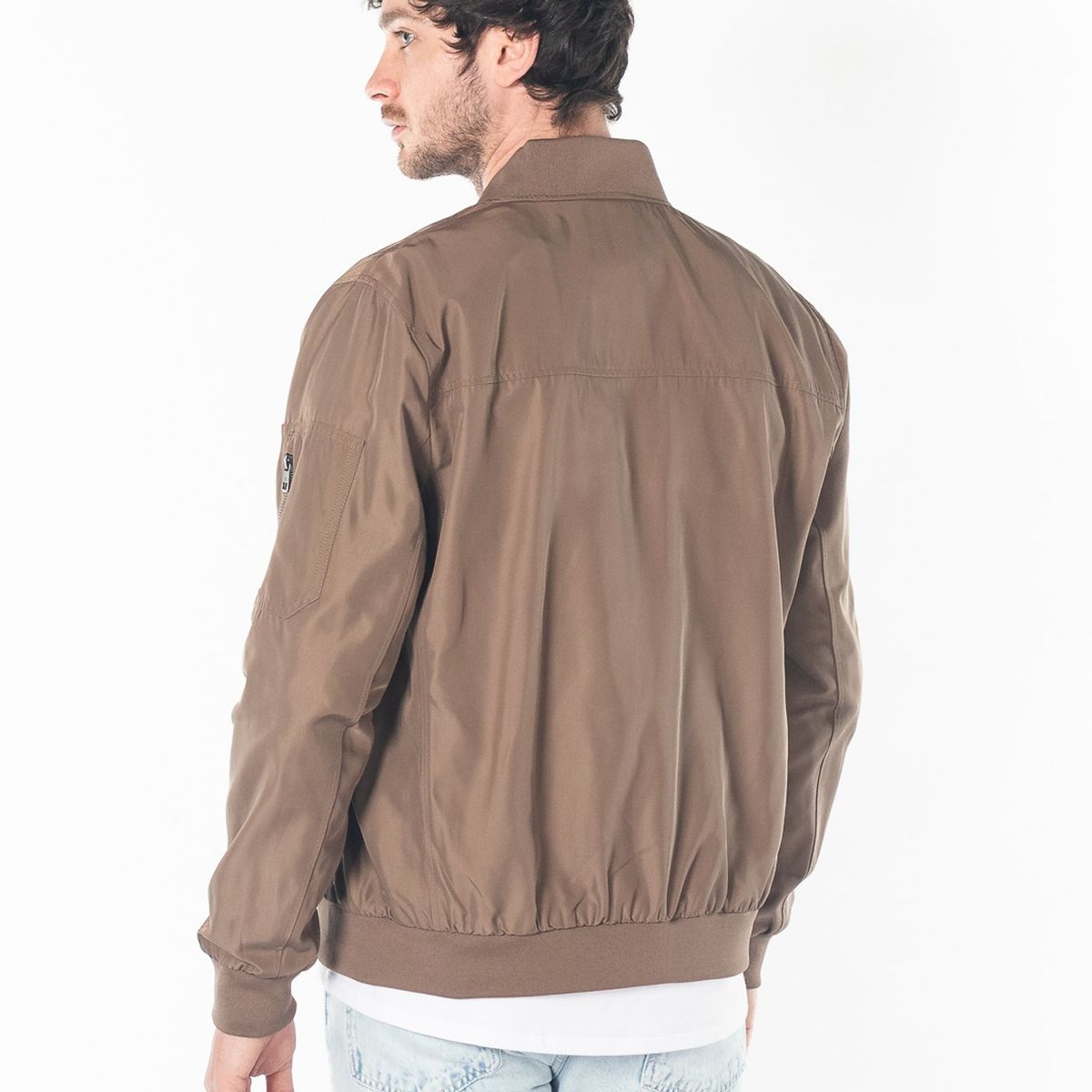 CALVIN KLEIN - Chaqueta Café Con Cremallera Para Hombre Calvin Klein