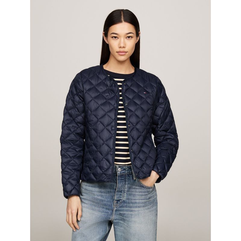 TOMMY HILFIGER - Chaqueta azul acolchada plegable con relleno Tommy Hilfiger