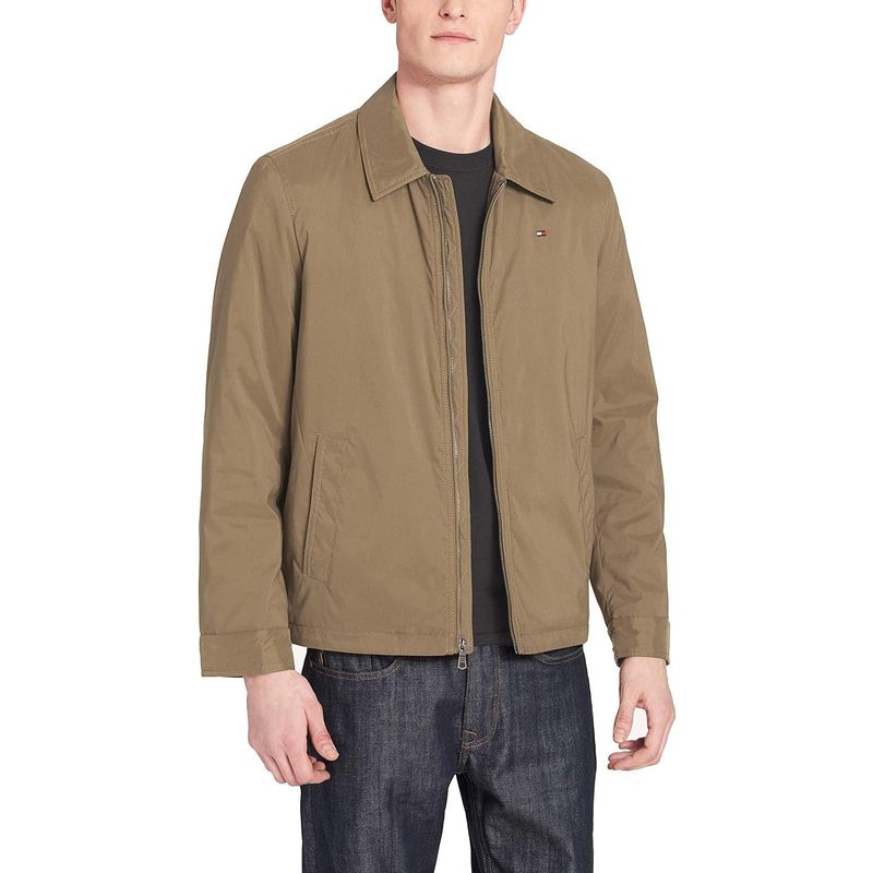 TOMMY HILFIGER - Chaqueta beige con cierre de cremallera Tommy Hilfiger