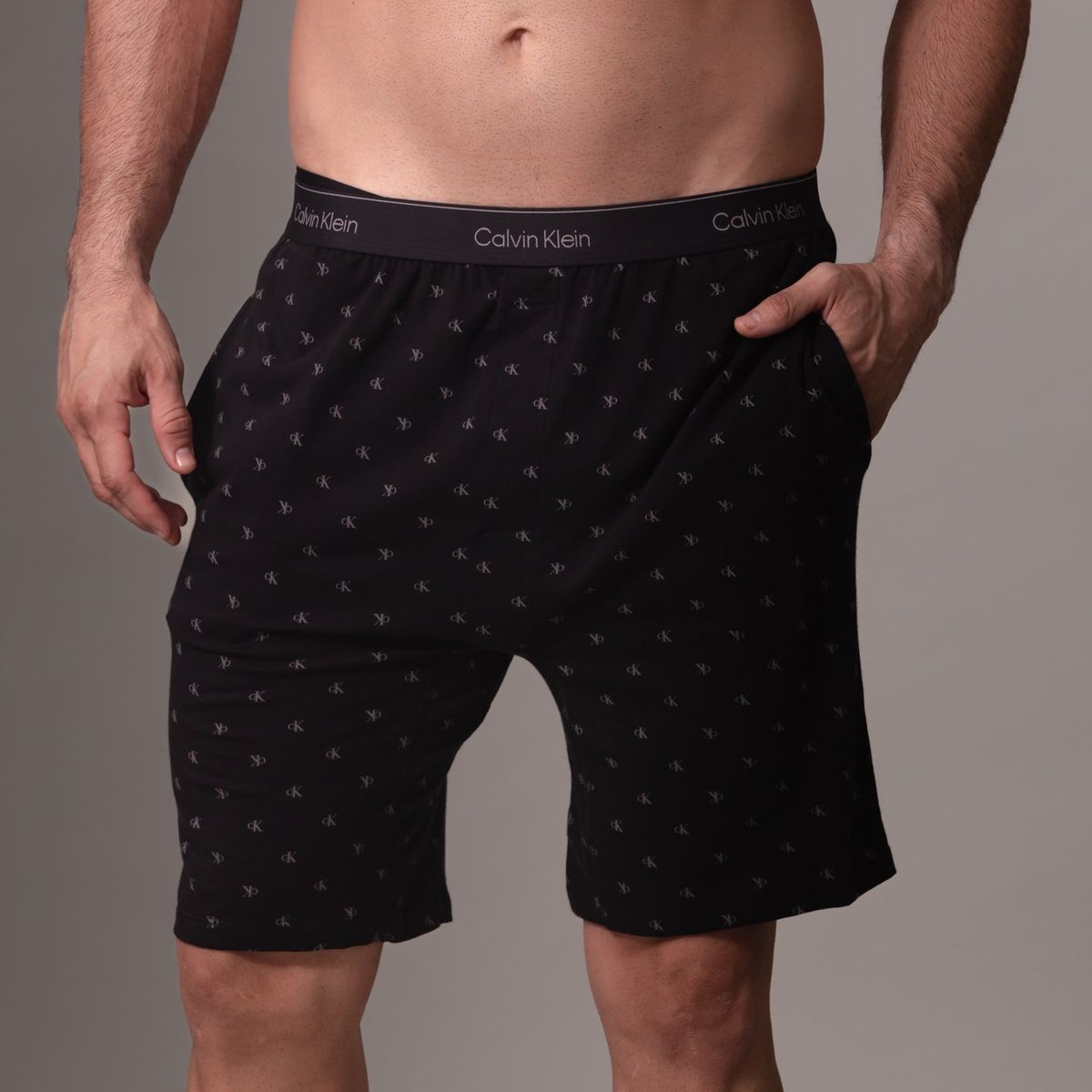 CALVIN KLEIN - Pantaloneta negra de pijama - modern cotton Calvin Klein