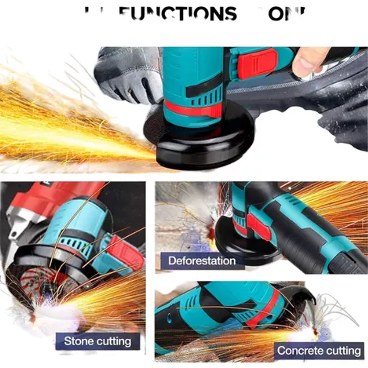 GENERICO - Cortadora Disco Mini Amoladora Angular Pulidora Electrica