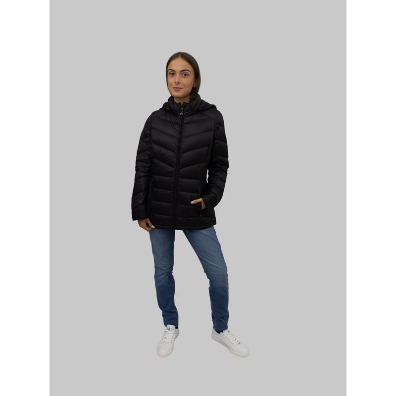 CALVIN KLEIN - Rompe negro viento acolchado plegable Calvin Klein