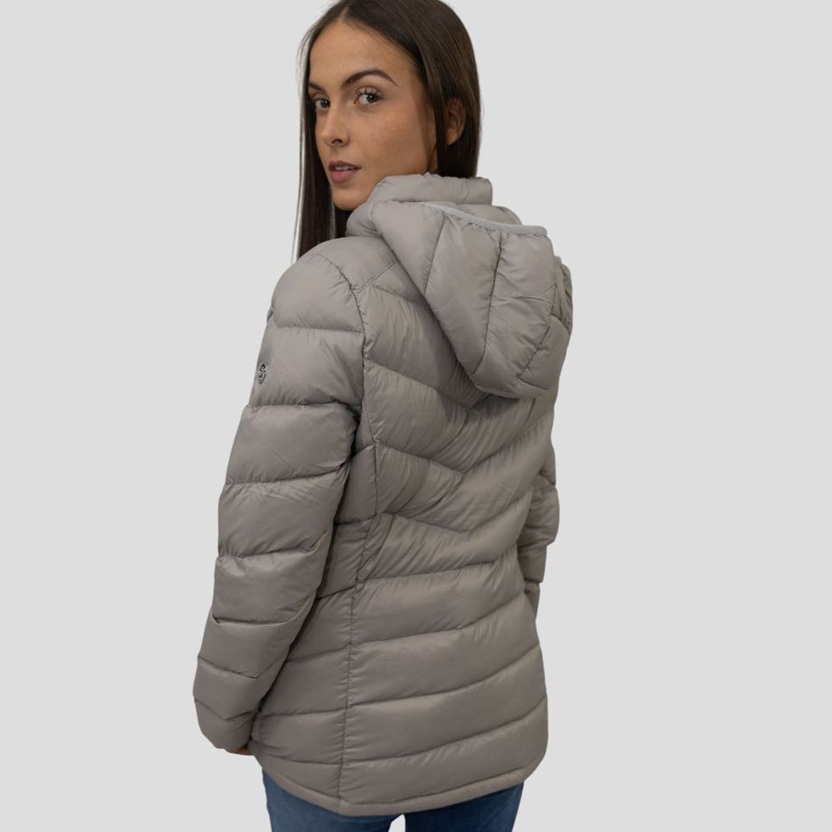 CALVIN KLEIN - Rompe beige viento acolchado plegable Calvin Klein