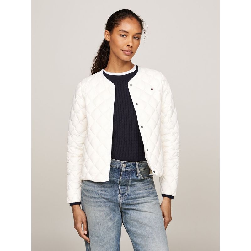 TOMMY HILFIGER - Chaqueta blanca acolchada plegable con relleno Tommy Hilfiger
