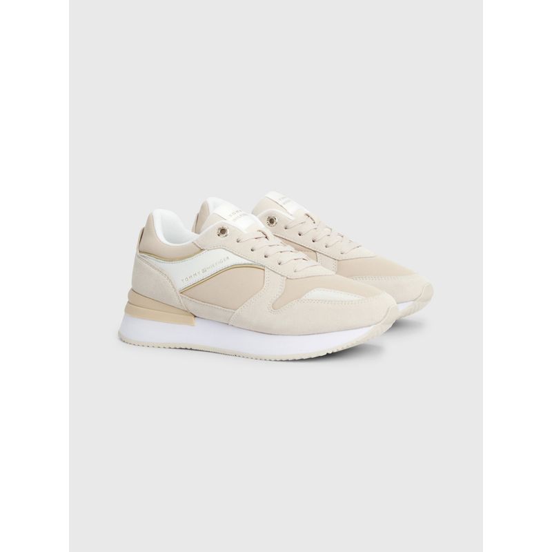 TOMMY HILFIGER - Tenis beige de running elevated medias Tommy Hilfiger