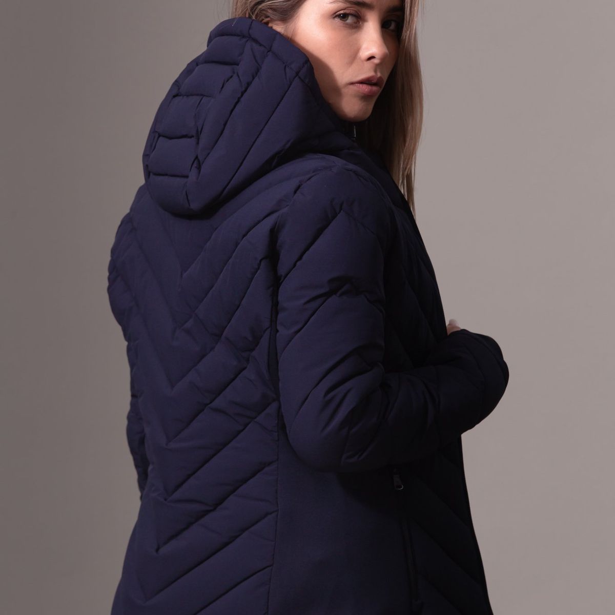 CALVIN KLEIN - Rompe azul viento plegable con estiramiento Calvin Klein