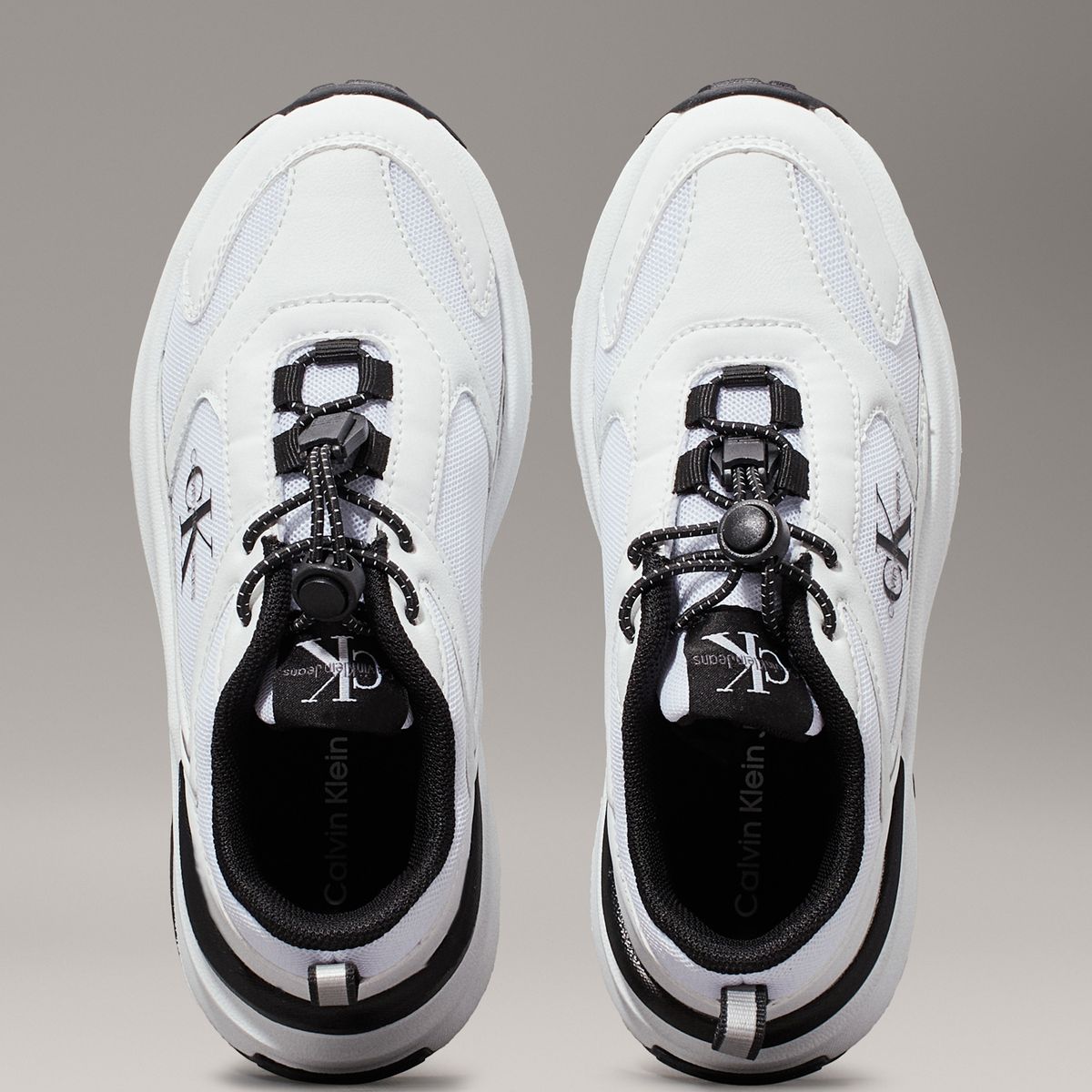 CALVIN KLEIN - Tenis blanco sin cordones para niño Calvin Klein