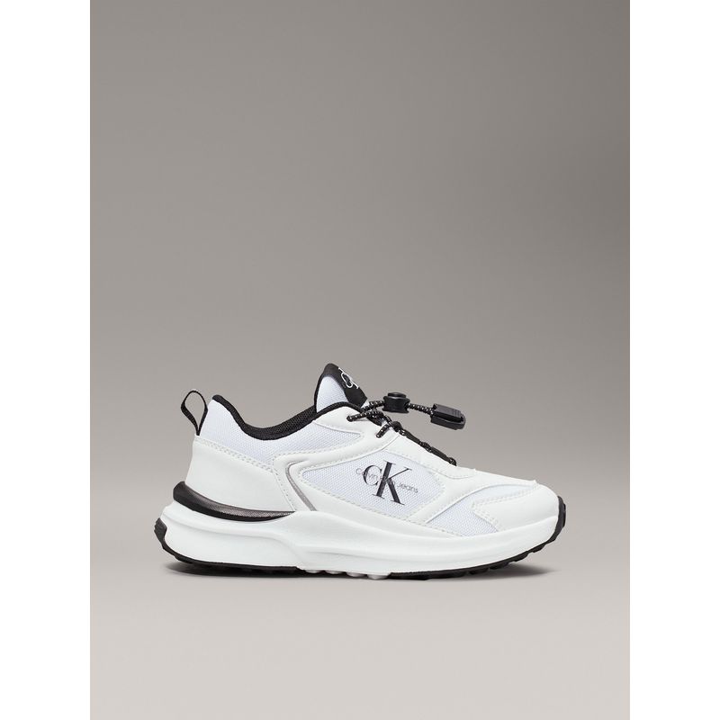 CALVIN KLEIN - Tenis blanco sin cordones para niño Calvin Klein