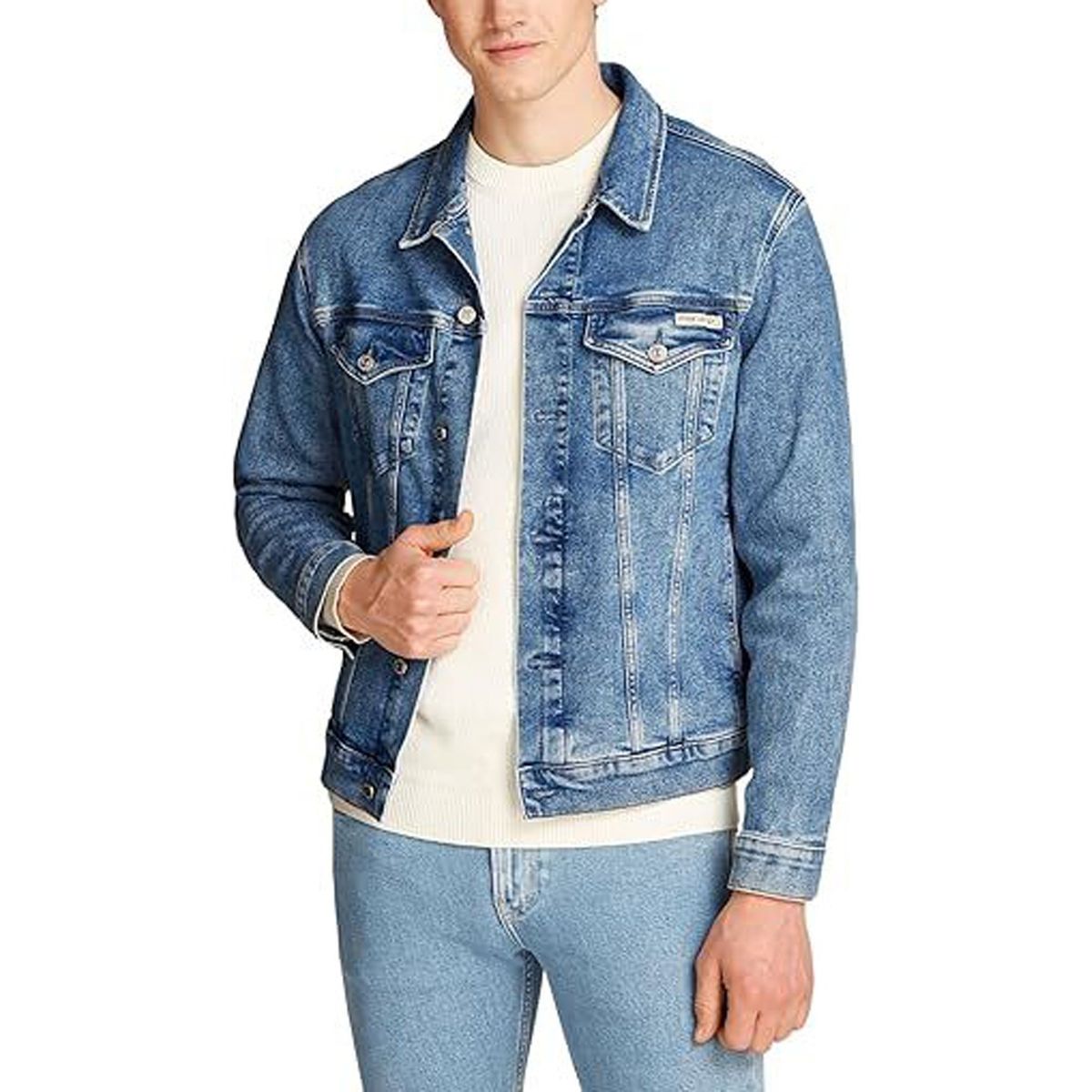 CALVIN KLEIN - Chaqueta azul slim denim Calvin Klein
