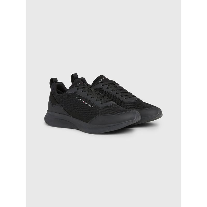 TOMMY HILFIGER - Tenis negro de estilo running ligeras Tommy Hilfiger