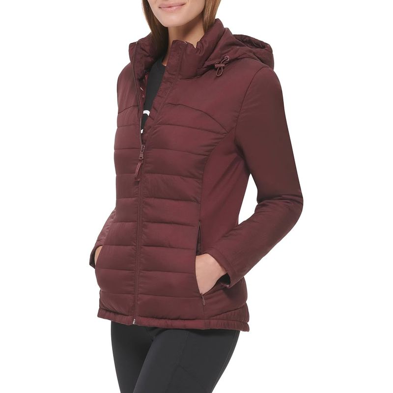 CALVIN KLEIN - Chaqueta roja ligera de técnica mixta Calvin Klein