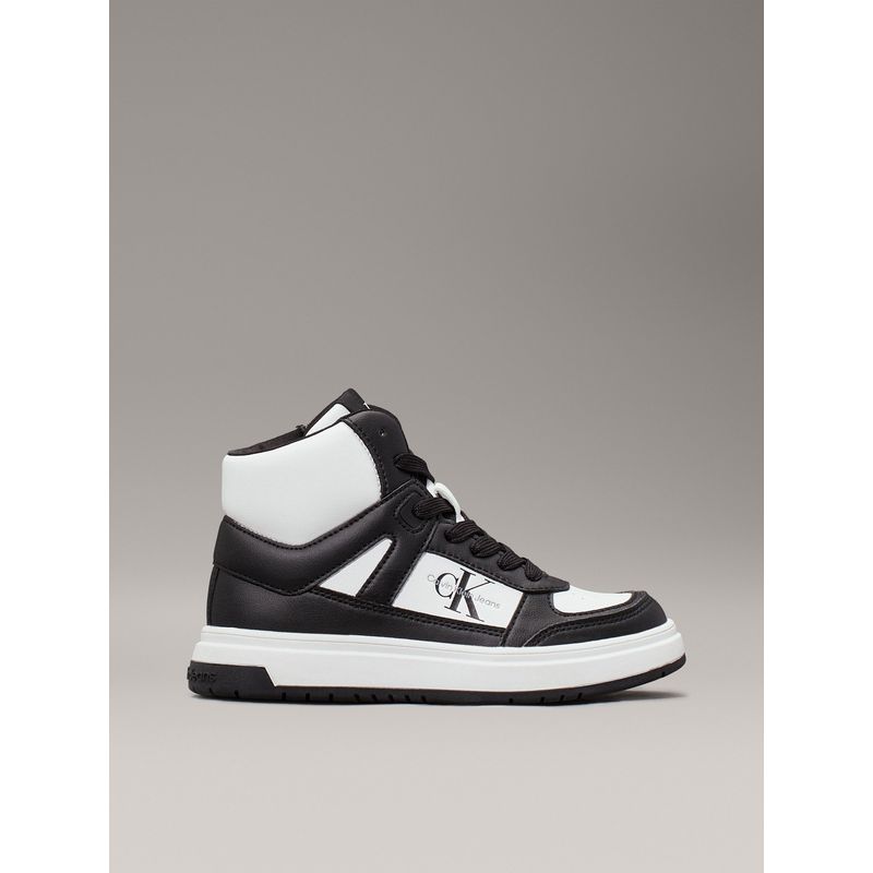 CALVIN KLEIN - Tenis negro altos con cremallera para niño Calvin Klein