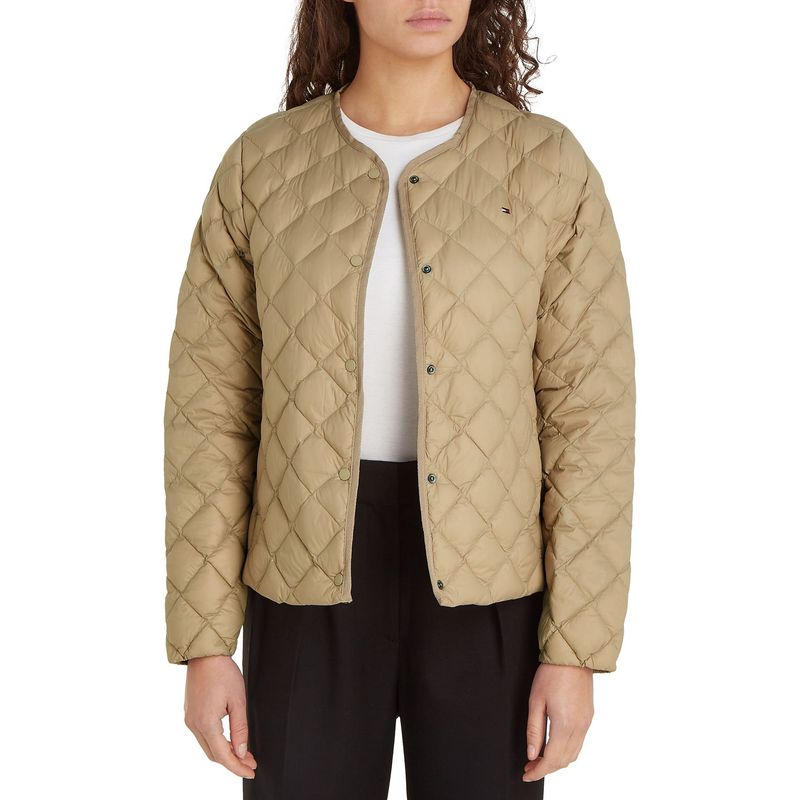 TOMMY HILFIGER - Chaqueta beige acolchada plegable con relleno Tommy Hilfiger