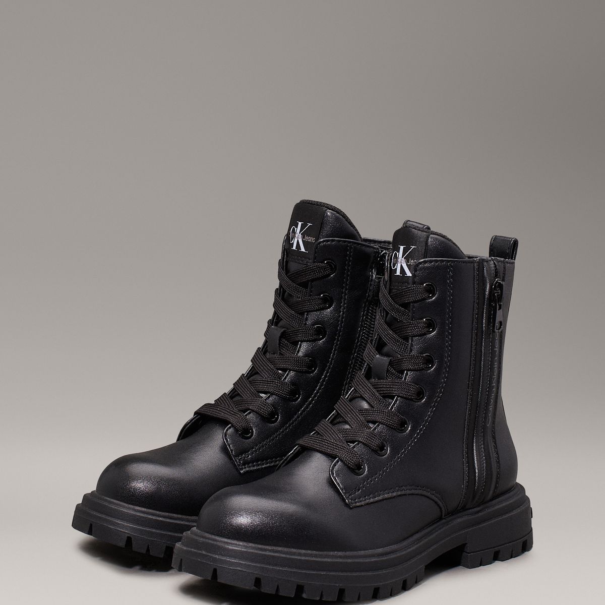 CALVIN KLEIN - Botas Negro Niña Infantiles Con Cremallera Calvin Klein