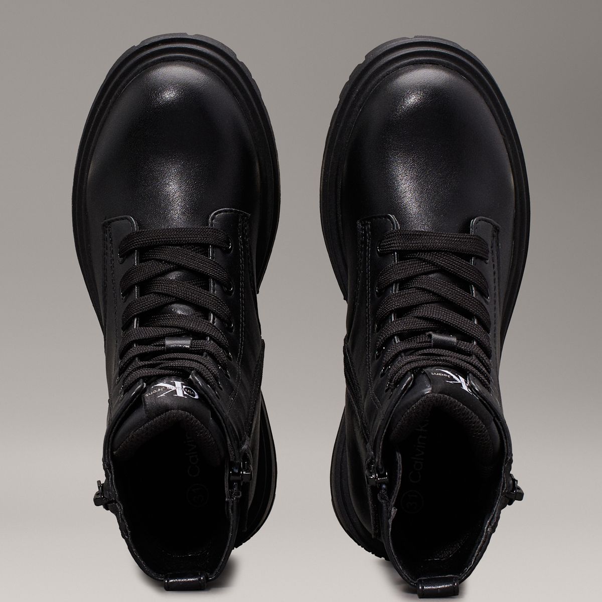 CALVIN KLEIN - Botas Negro Niña Infantiles Con Cremallera Calvin Klein