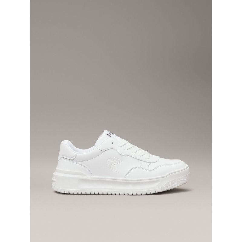 CALVIN KLEIN - Tenis blanco low cut con cordones para niñas Calvin Klein