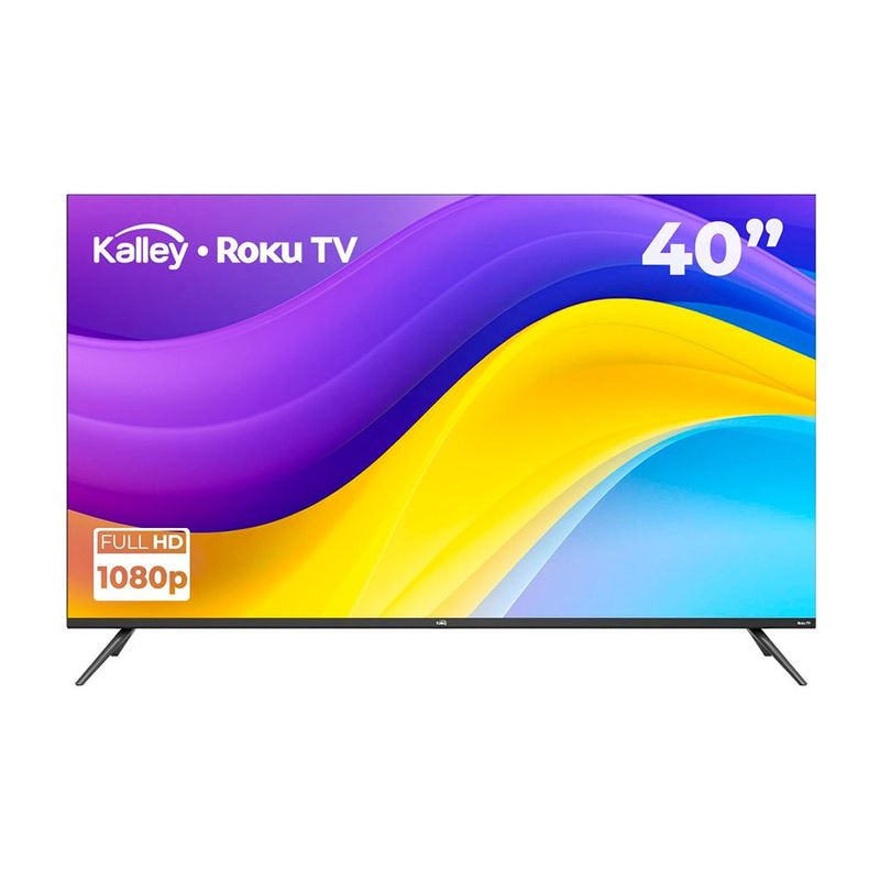 KALLEY - Televisor Kalley 40 Pulgadas K-RTV40FHD Smart TV Roku TV