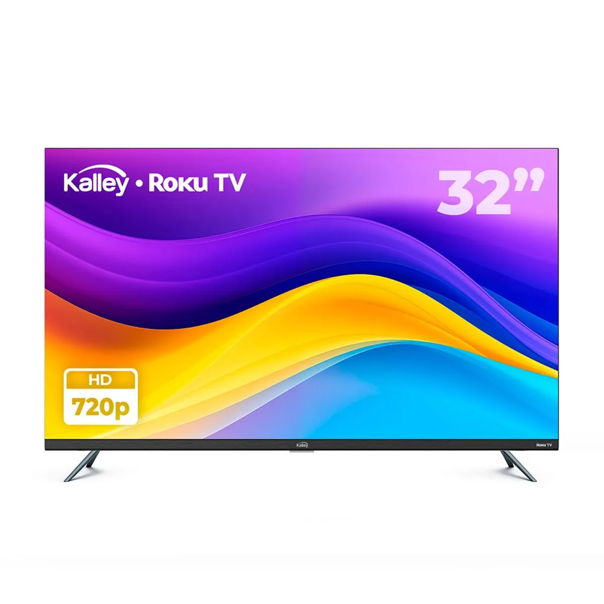 KALLEY - Televisor Kalley 32 Pulgadas Sistema Operativo Roku HD Negro