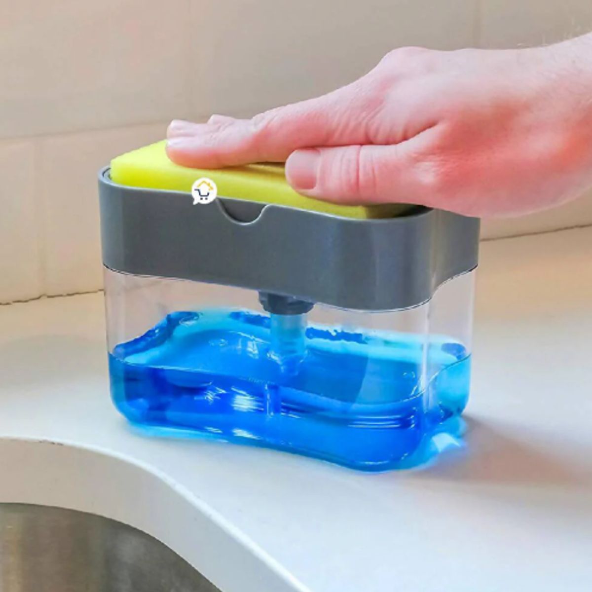 SOAP MAGIC - Dispensador de Jabón Líquido Lavaloza con Esponja