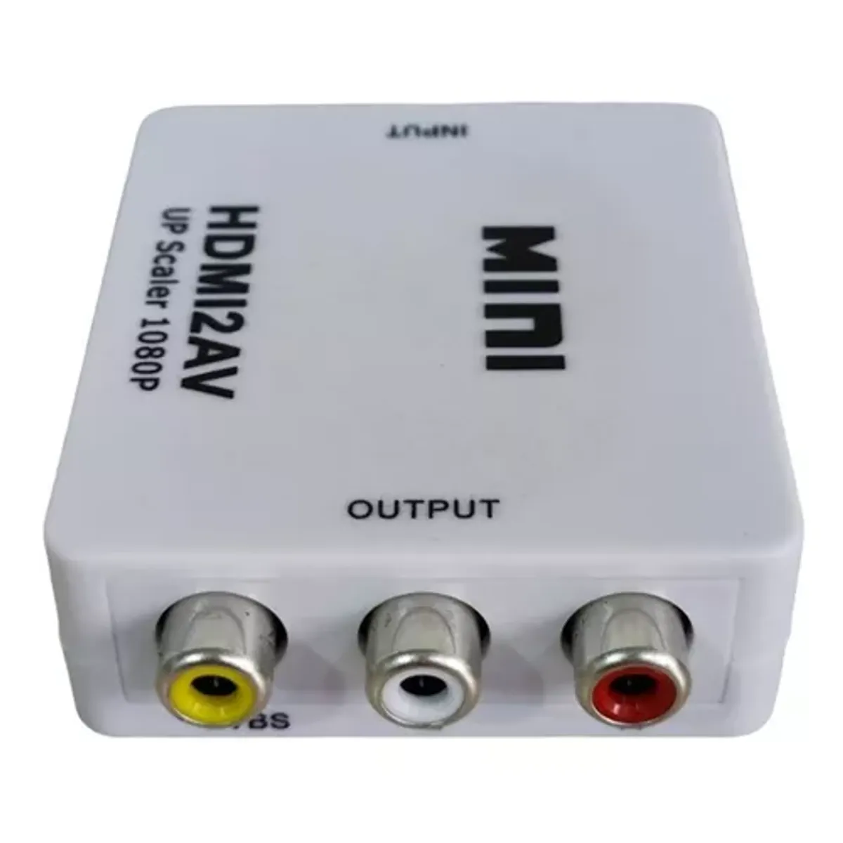 GENERICO - Adaptador Convertidor Hdmi A Audio Video Av Rca Full Hd 1080