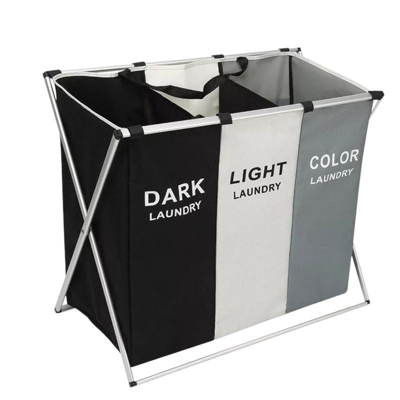 GENERICO - Organizador Ropa Sucia Plegable 3 Compartimientos