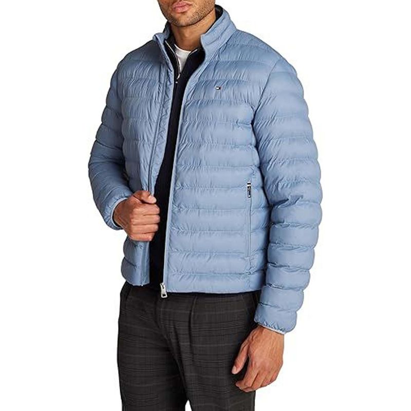 TOMMY HILFIGER - Rompe azul viento acolchada plegable Tommy Hilfiger