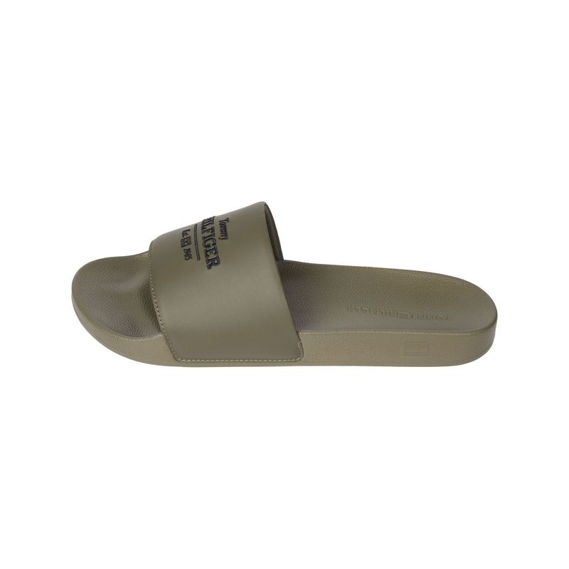 TOMMY HILFIGER - Sandalias verde con logo bordado Tommy Hilfiger