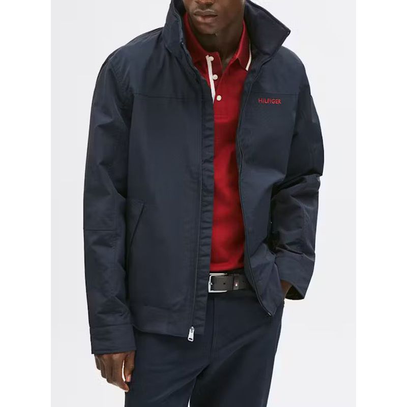 TOMMY HILFIGER - Chaqueta azul regatta con logo Tommy Hilfiger