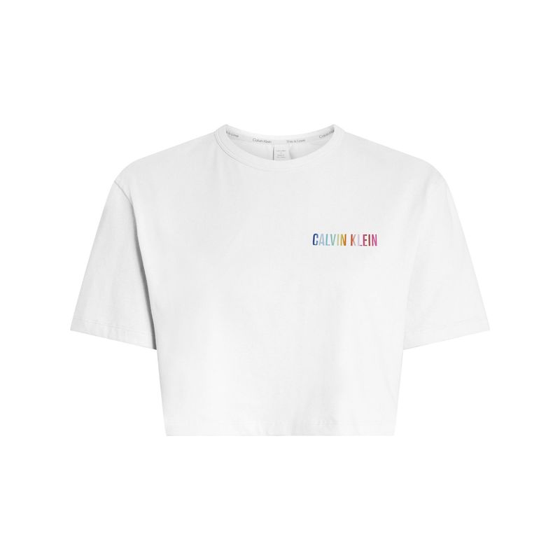 CALVIN KLEIN - Camiseta blanca blanca de estar en casa - Intense Power Pride Calvin Klein