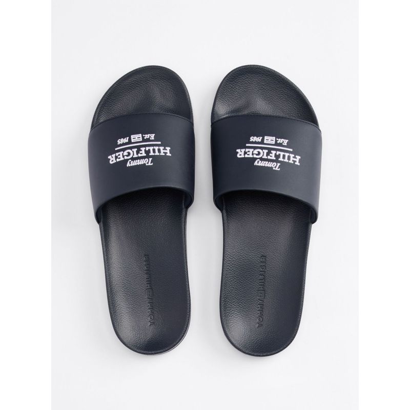 TOMMY HILFIGER - Sandalias azul con logo bordado Tommy Hilfiger