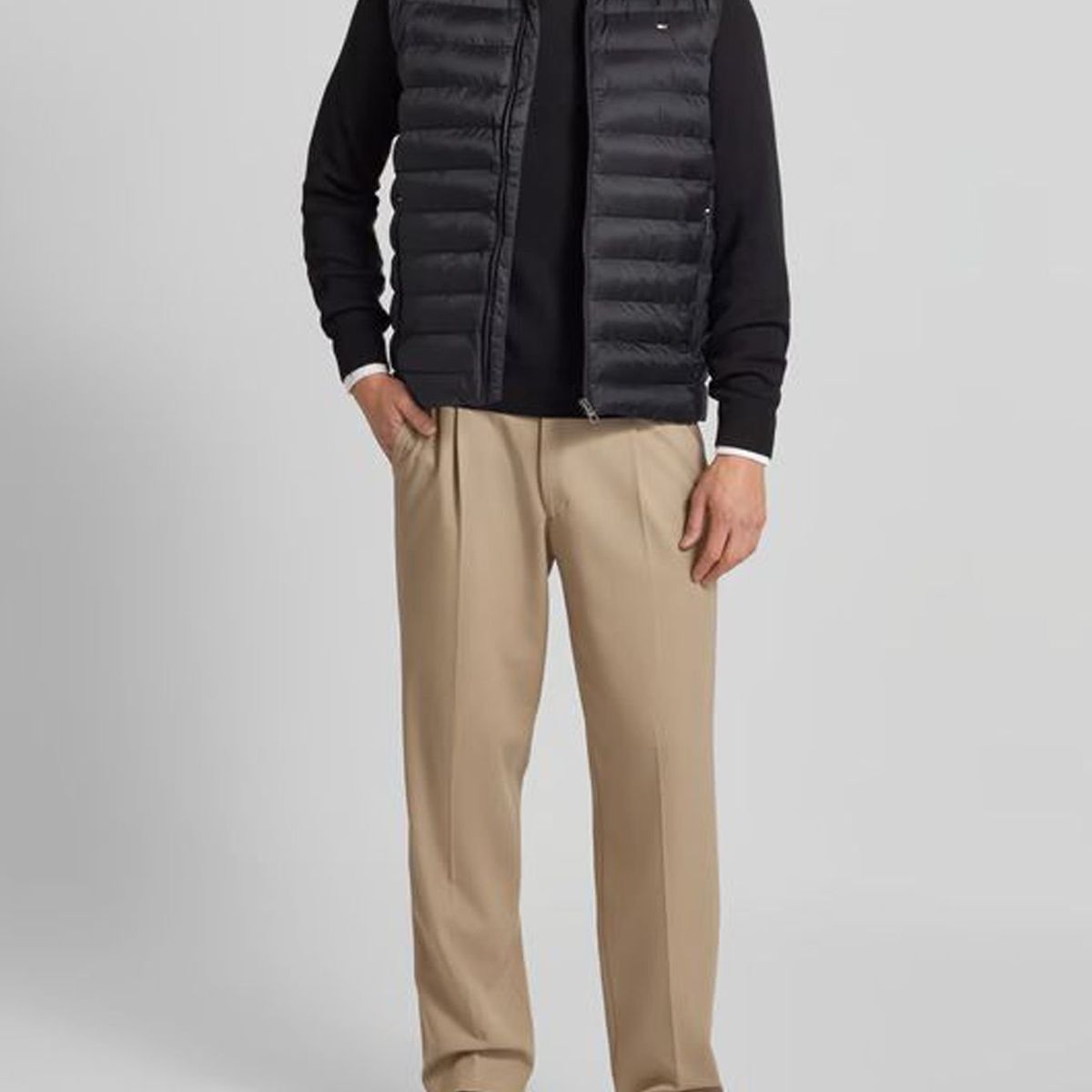 TOMMY HILFIGER - Chaleco negro Packable Tommy Hilfiger