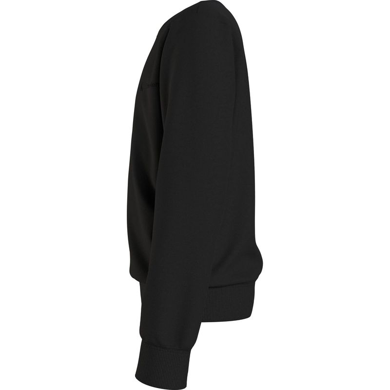 CALVIN KLEIN - Buzo negro negro regular con estilo minimalista para niño Calvin Klein