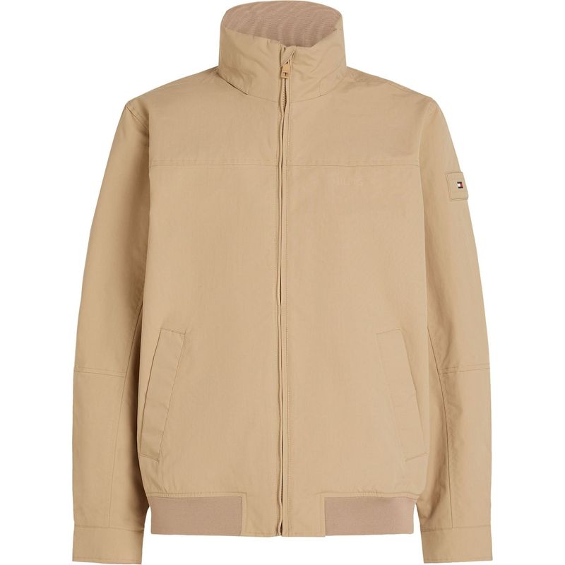 TOMMY HILFIGER - Chaqueta beige regatta con logo Tommy Hilfiger