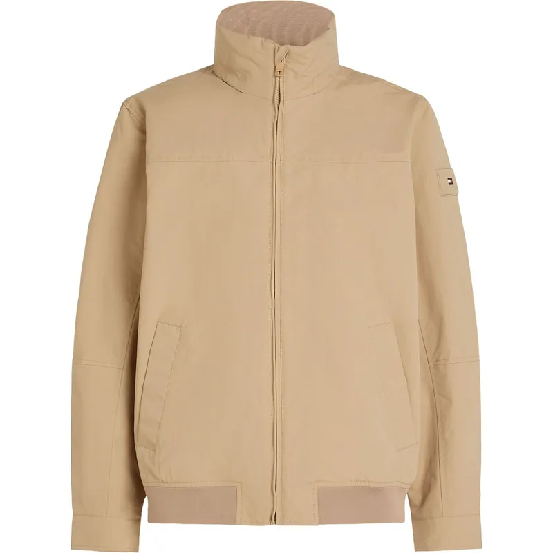 TOMMY HILFIGER - Chaqueta beige regatta con logo Tommy Hilfiger