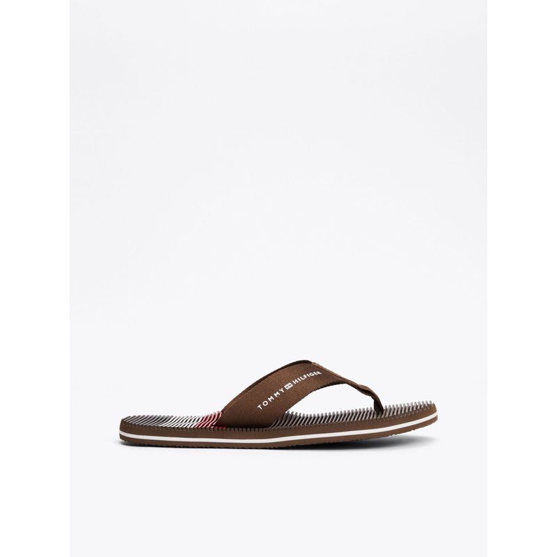TOMMY HILFIGER - Sandalias chocolate con plantilla de masaje Tommy Hilfiger
