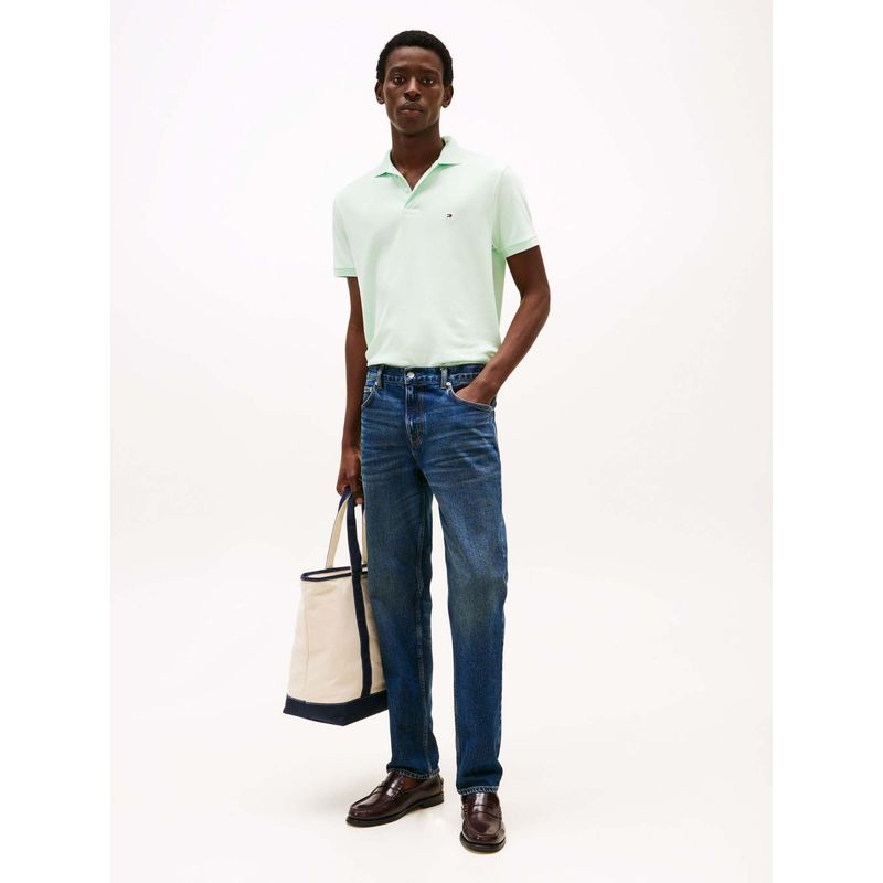 TOMMY HILFIGER - Polo verde de corte regular Tommy Hilfiger