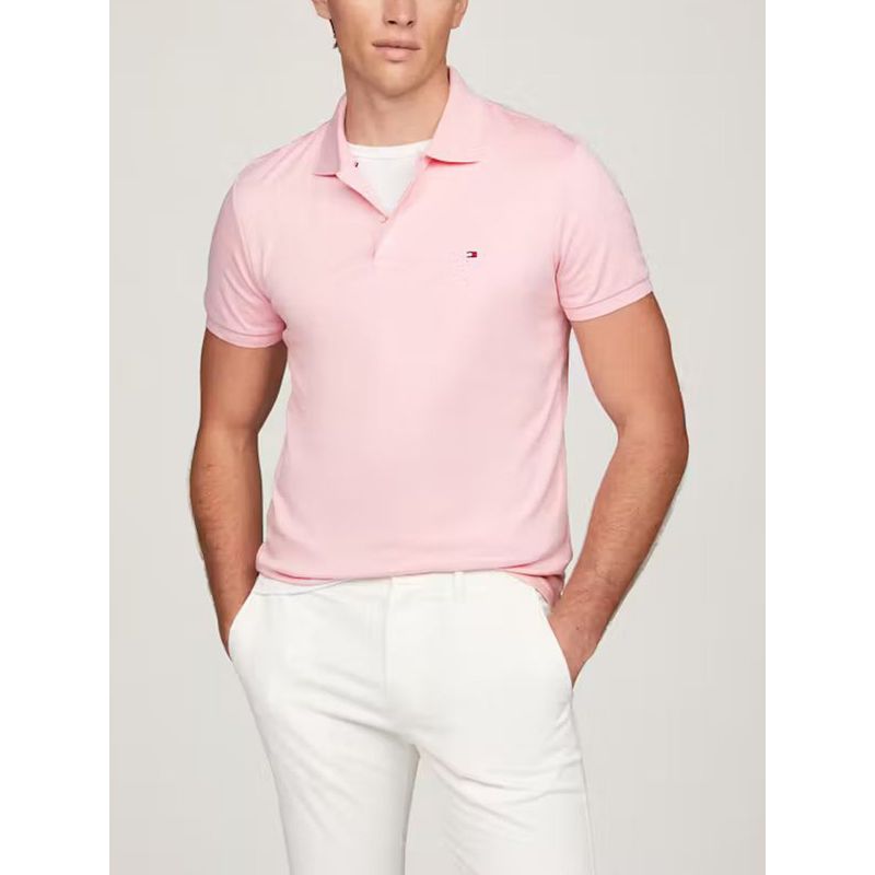 TOMMY HILFIGER - Polo rosa de corte regular Tommy Hilfiger