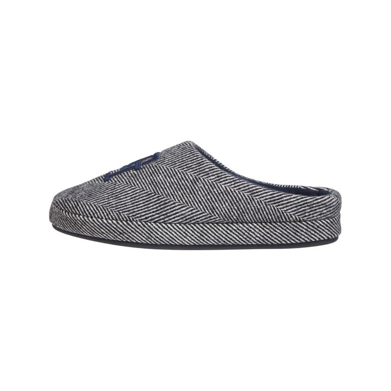 TOMMY HILFIGER - Pantuflas negras de casa Herringbone Tommy Hilfiger