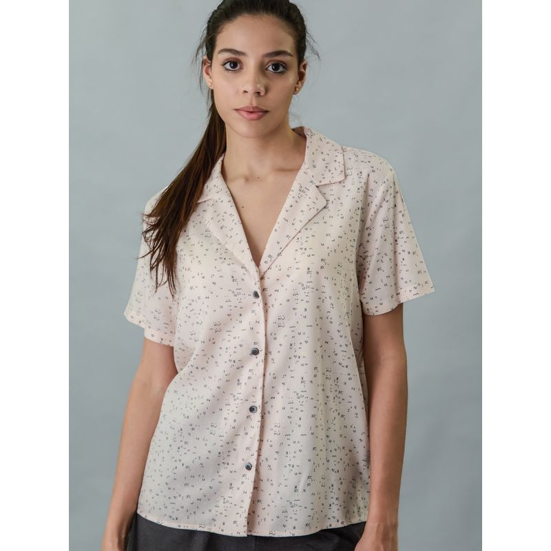 CALVIN KLEIN - Camisa beige beige manga corta - woven viscosa Calvin Klein