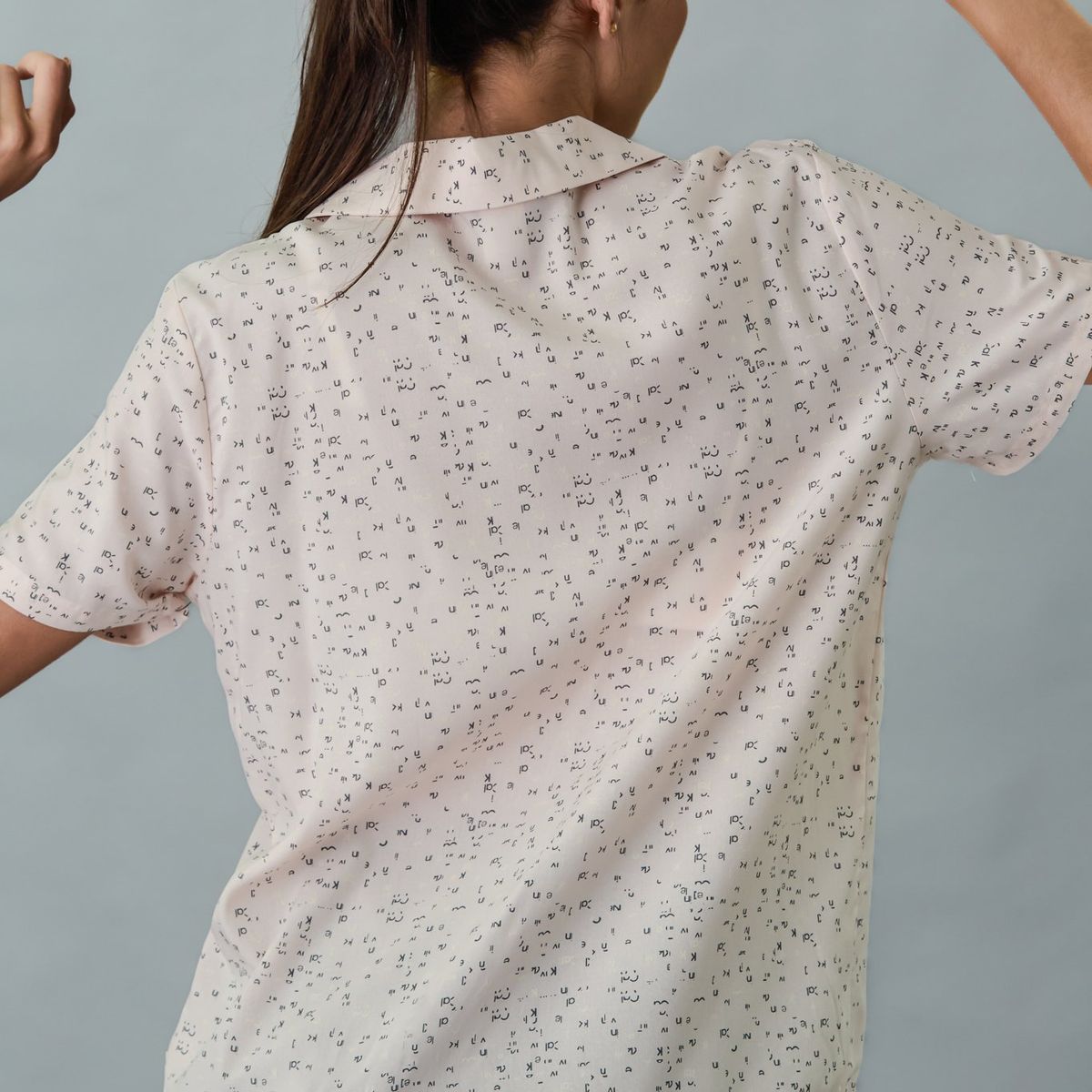 CALVIN KLEIN - Camisa beige beige manga corta - woven viscosa Calvin Klein