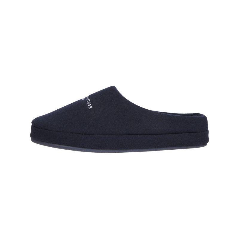 TOMMY HILFIGER - Pantuflas azules de casa con logo Tommy Hilfiger