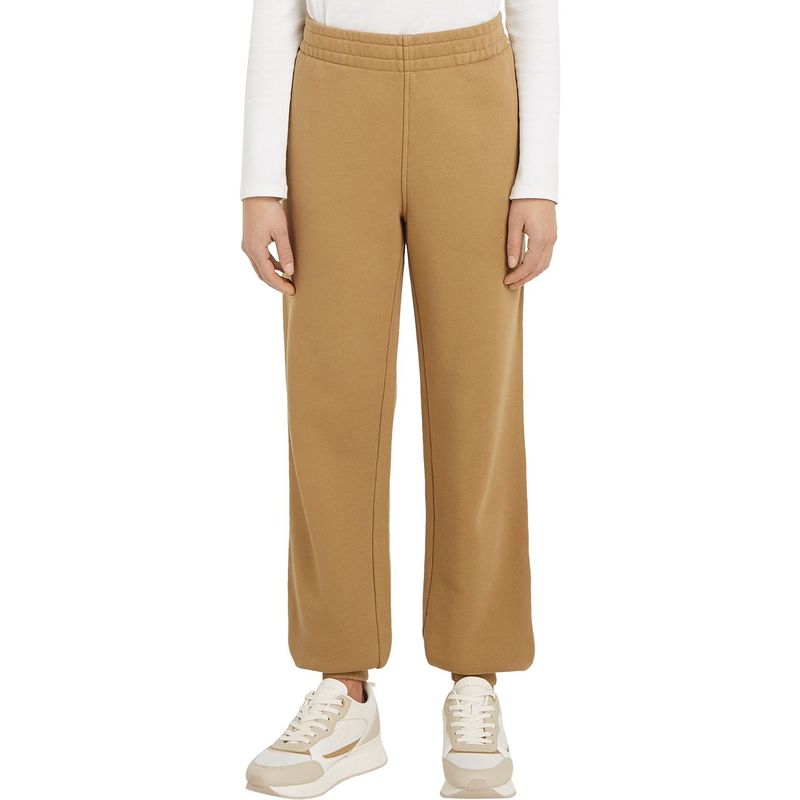 TOMMY HILFIGER - Joggers beige cónicos con logo lateral Tommy Hilfiger
