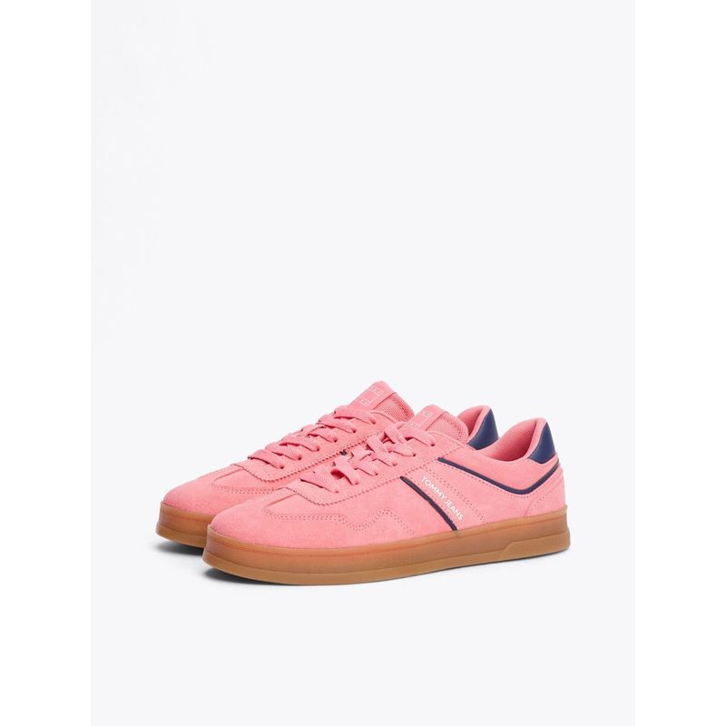 TOMMY HILFIGER - Tenis rosa The Greenwich de ante Tommy Hilfiger
