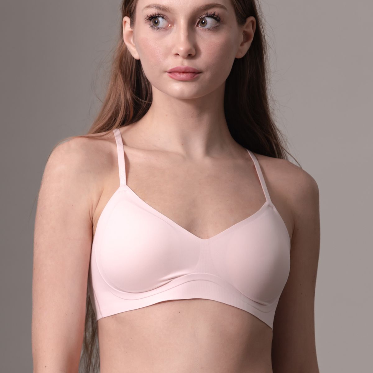 CALVIN KLEIN - Bralette Rosado Con Forro Ligero Y Con Aros De Gel - Invisibles Calvin Klein