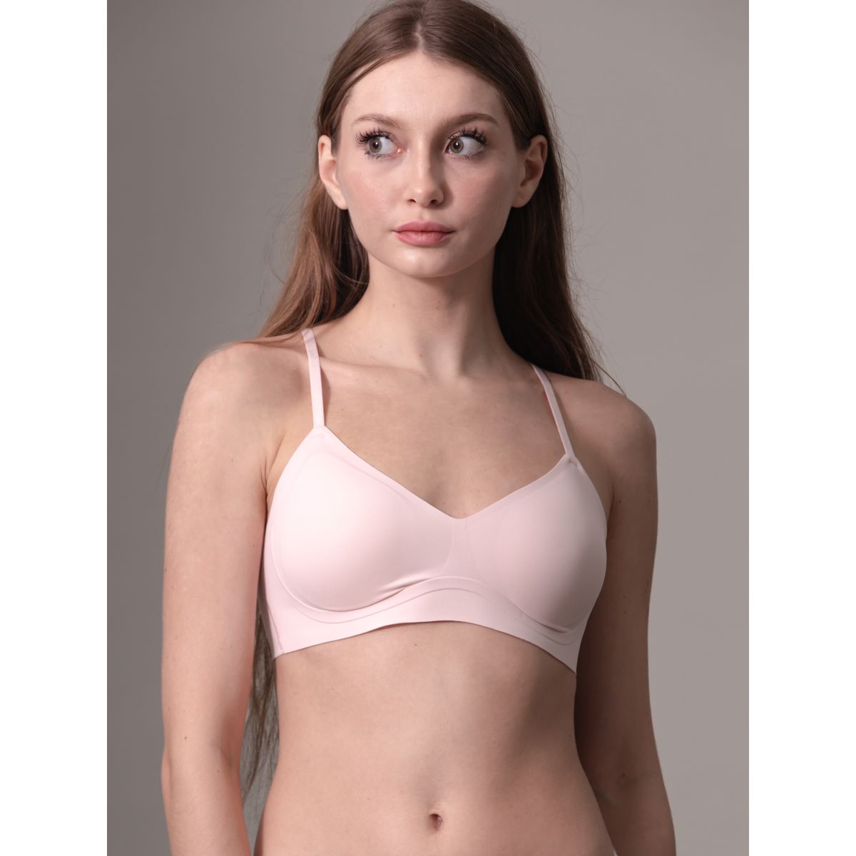CALVIN KLEIN - Bralette Rosado Con Forro Ligero Y Con Aros De Gel - Invisibles Calvin Klein