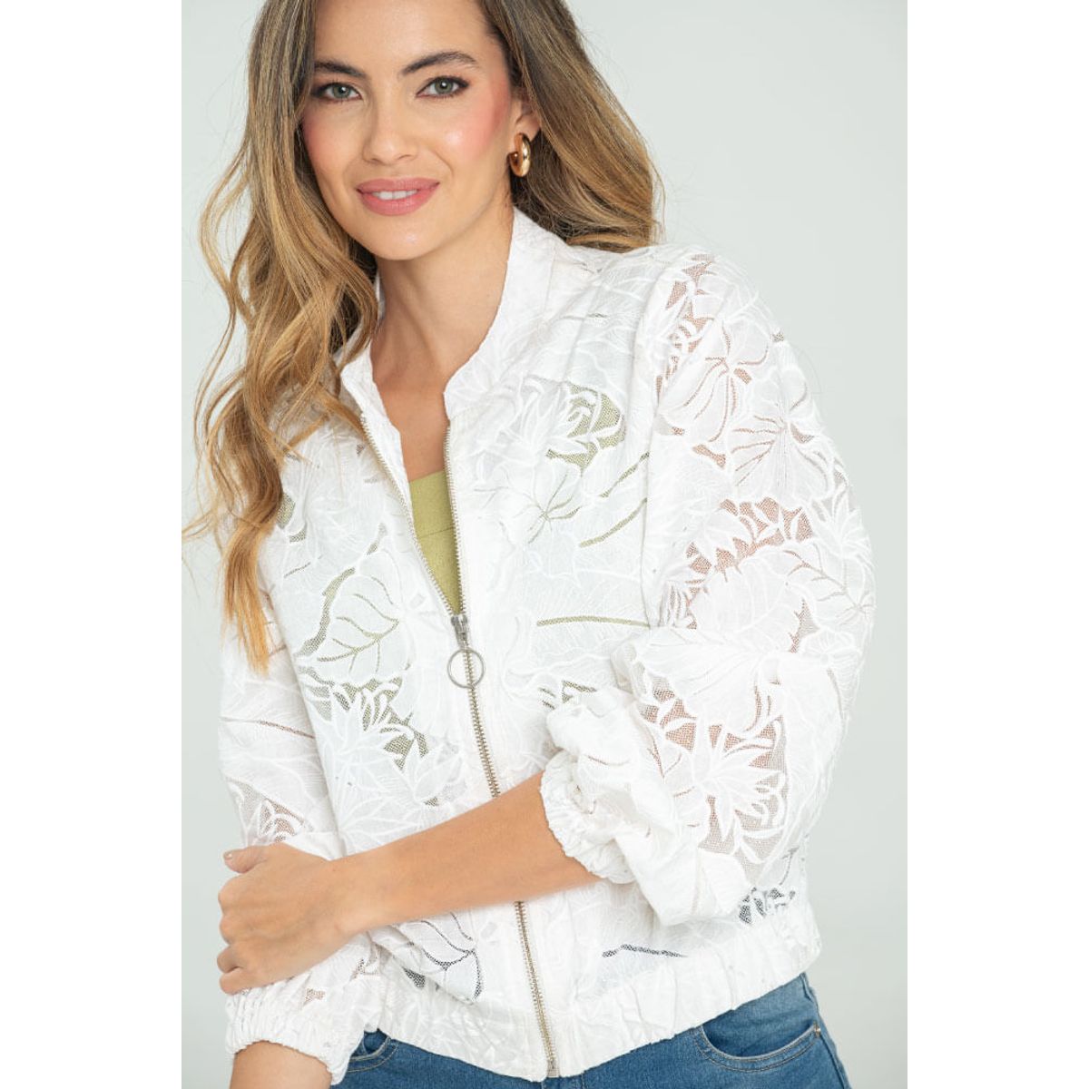 RAGGED - Chaqueta encaje Blanco crudo Ragged